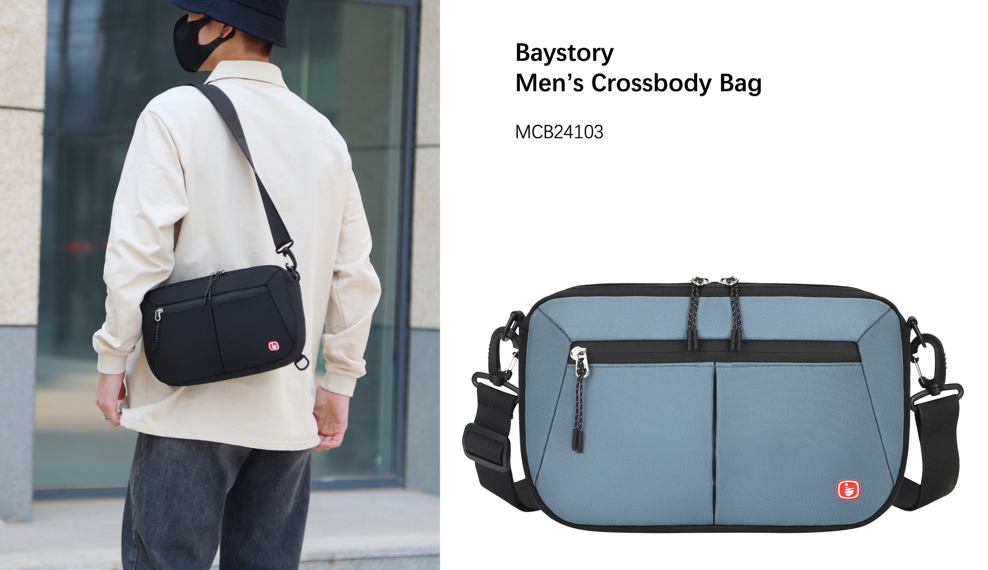 Baystory Men’s Crossbody Bag MCB24103 - Baystory