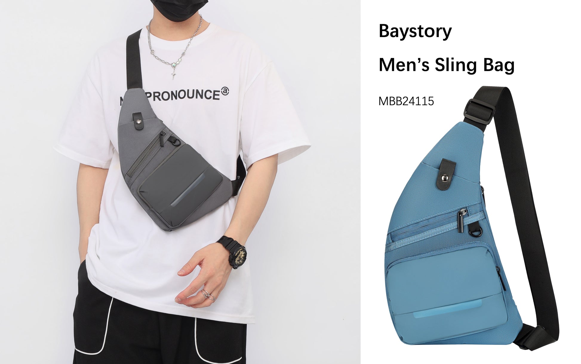 Baystory Men’s Sling Bag MBB24115 - Baystory