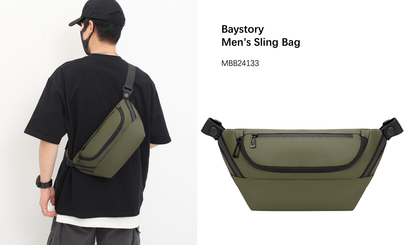 Baystory Men’s Sling Bag MBB24123 - Baystory