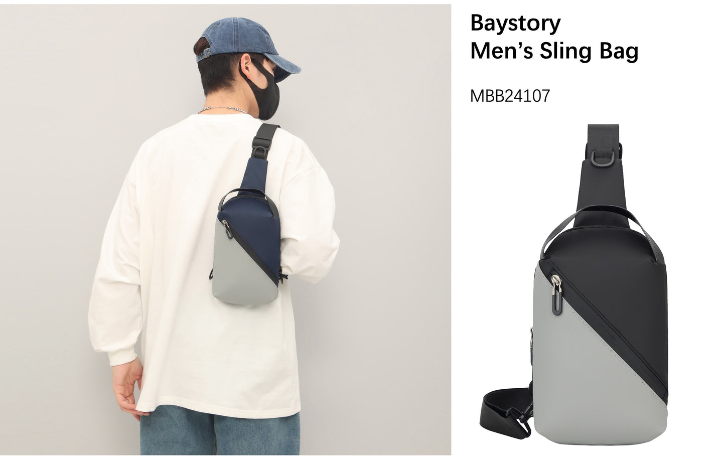 Baystory Men's Sling bag MBB24107 - Baystory