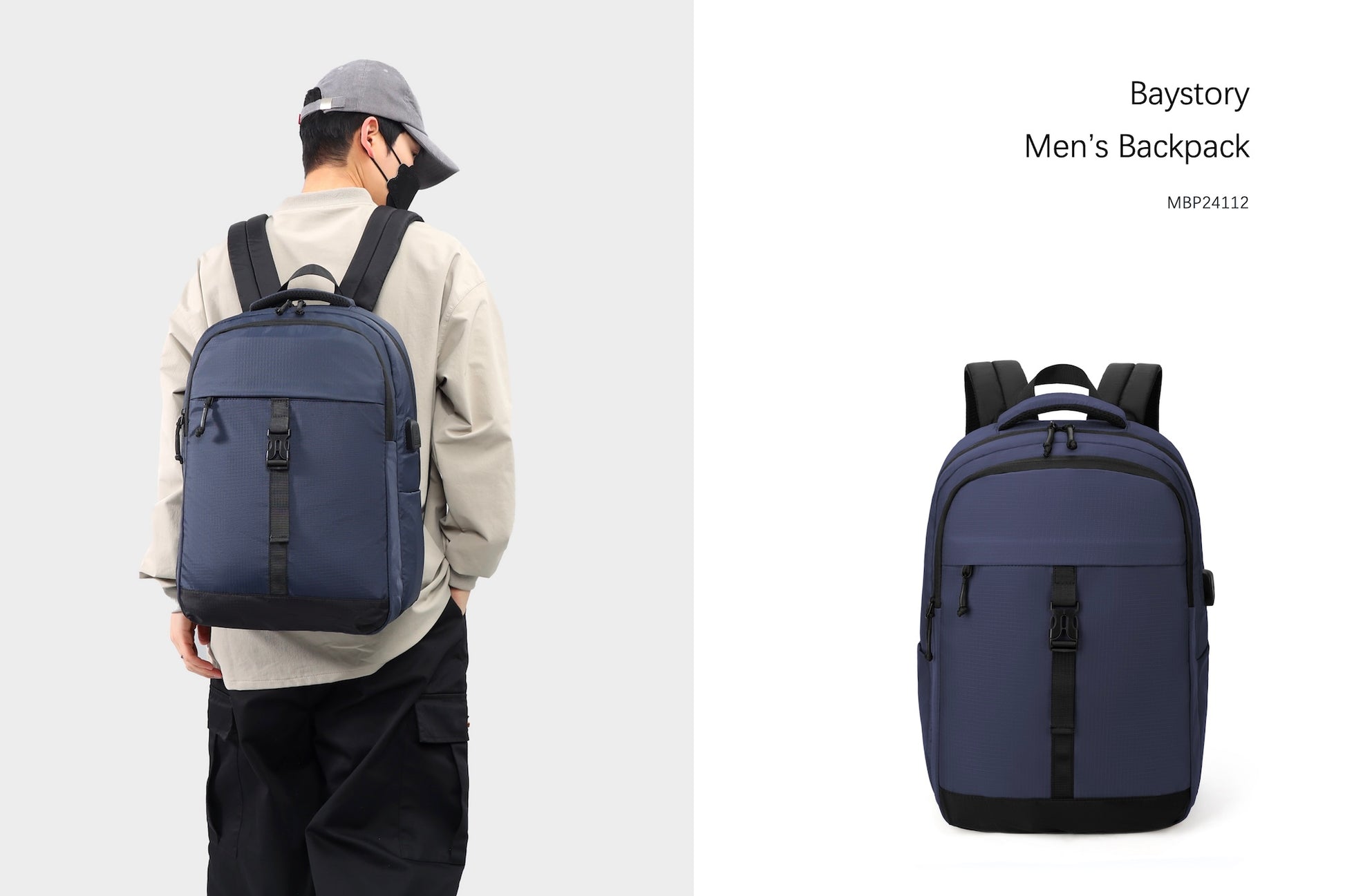Men's Backpack MBP24112 - Baystory