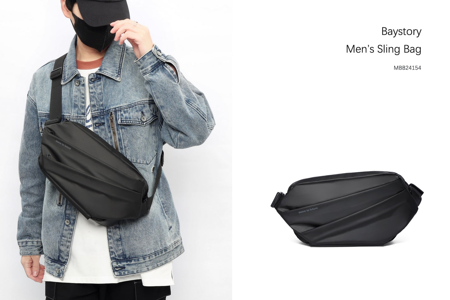 Men's Sling Bag MBB24154 - Baystory