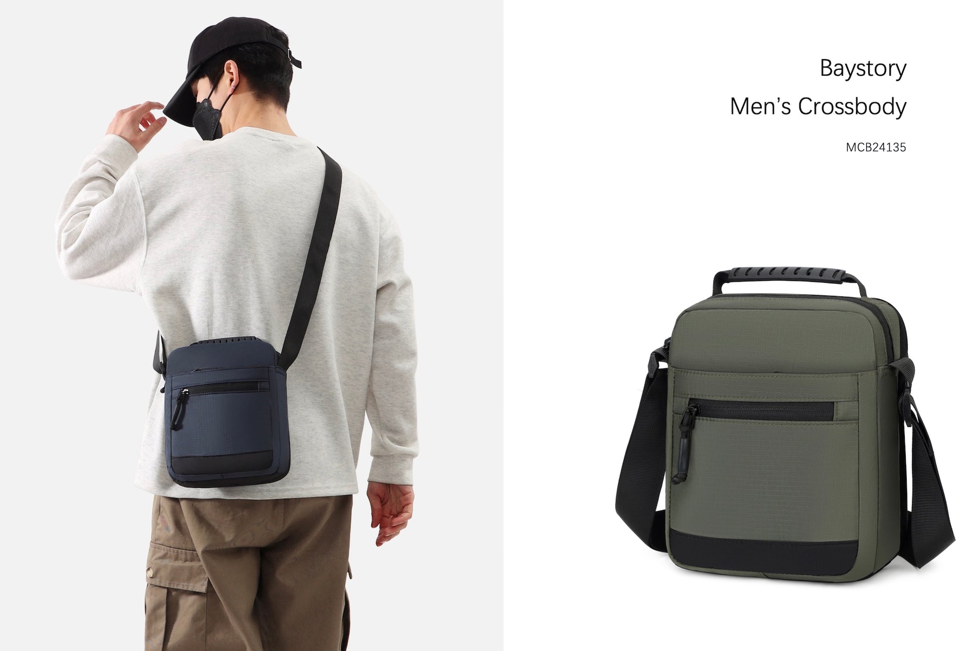 Men's Crossbody Bag MCB24135 - Baystory