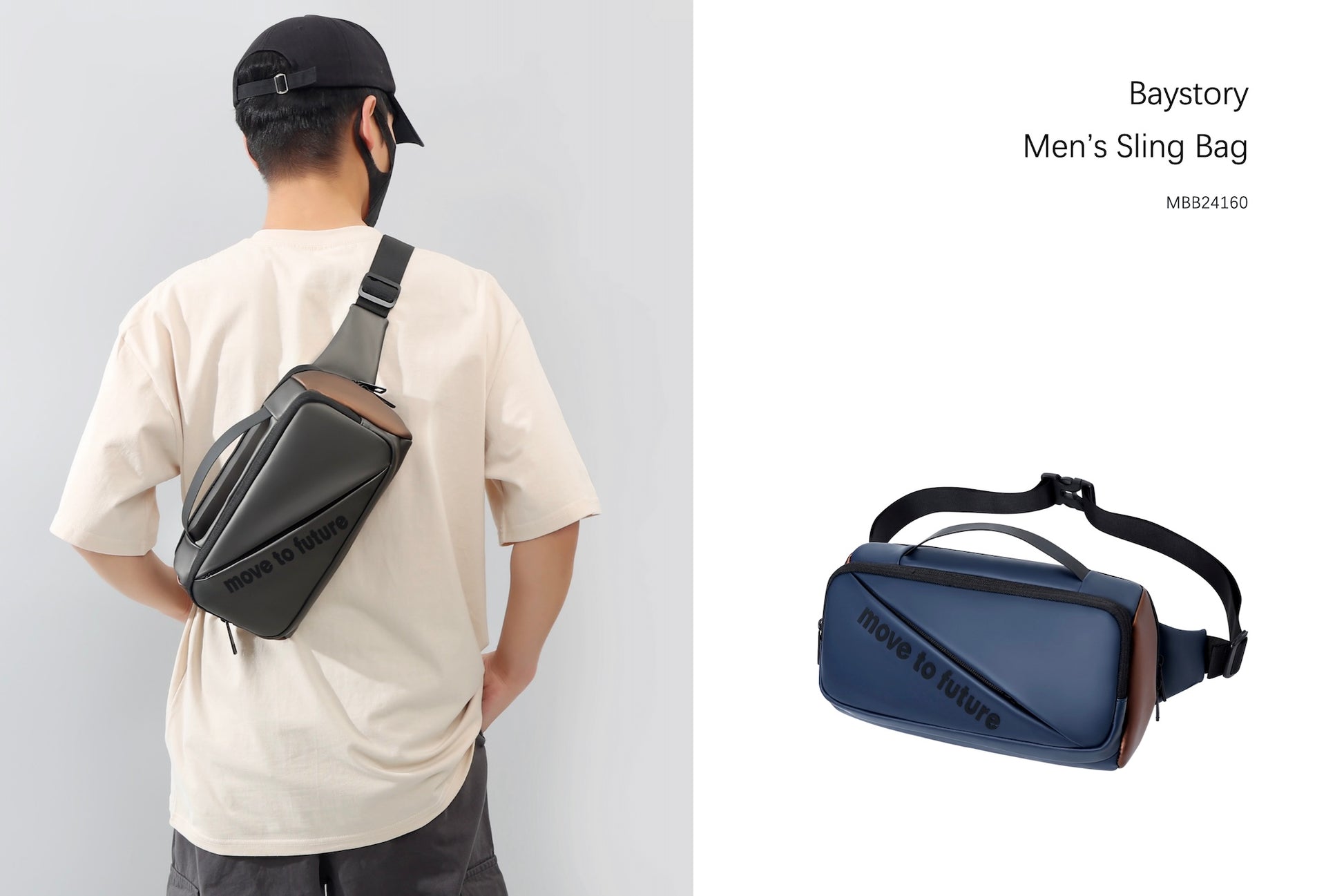 Men's Sling Bag MBB24160 - Baystory