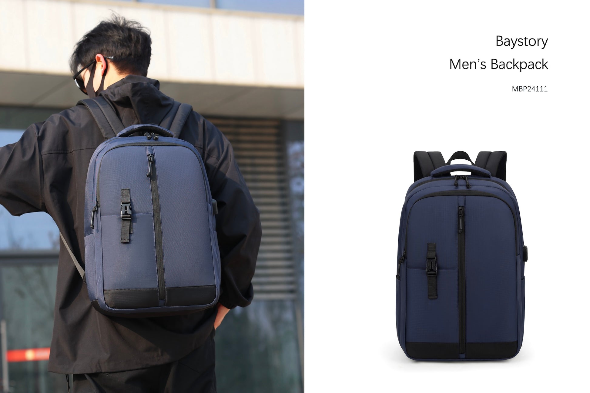 Men's Backpack MBP24111 - Baystory