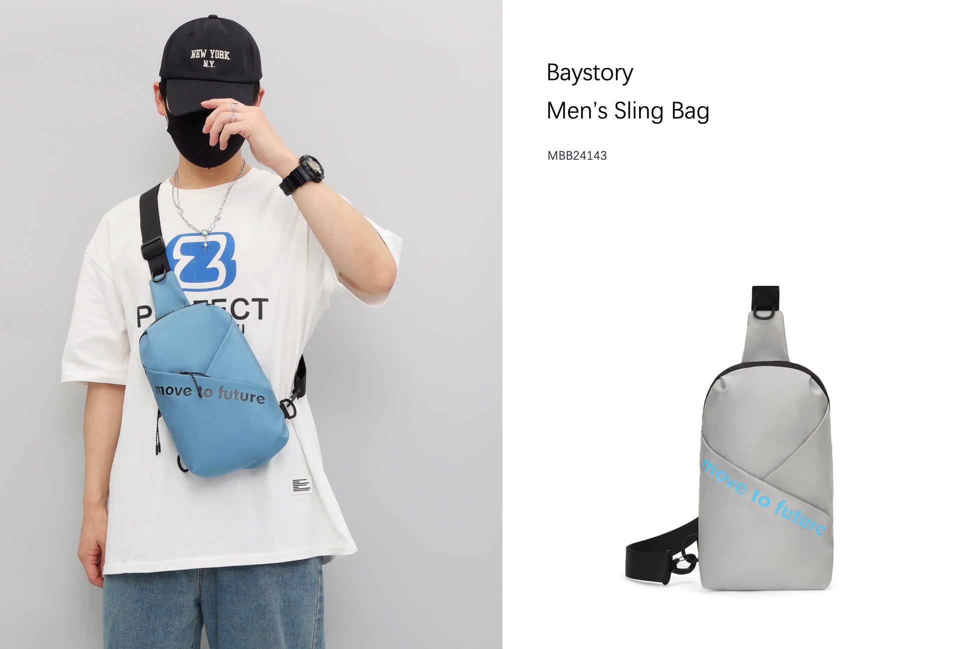 Baystory Men’s Sling Bag MBB24143 - Baystory