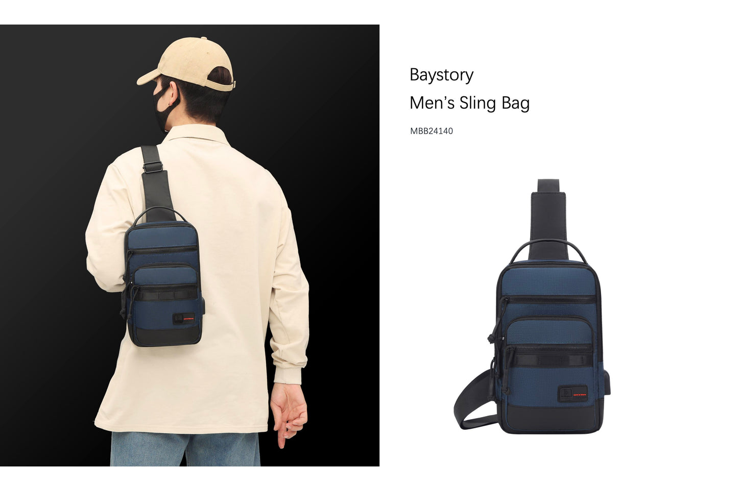 Baystory Men’s Sling Bag MBB24140 - Baystory