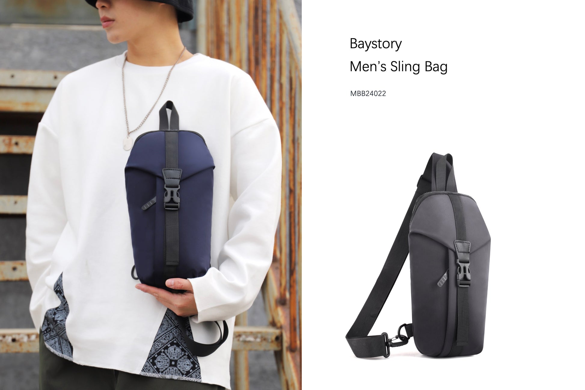 Men's Sling Bag MBB24022 - Baystory