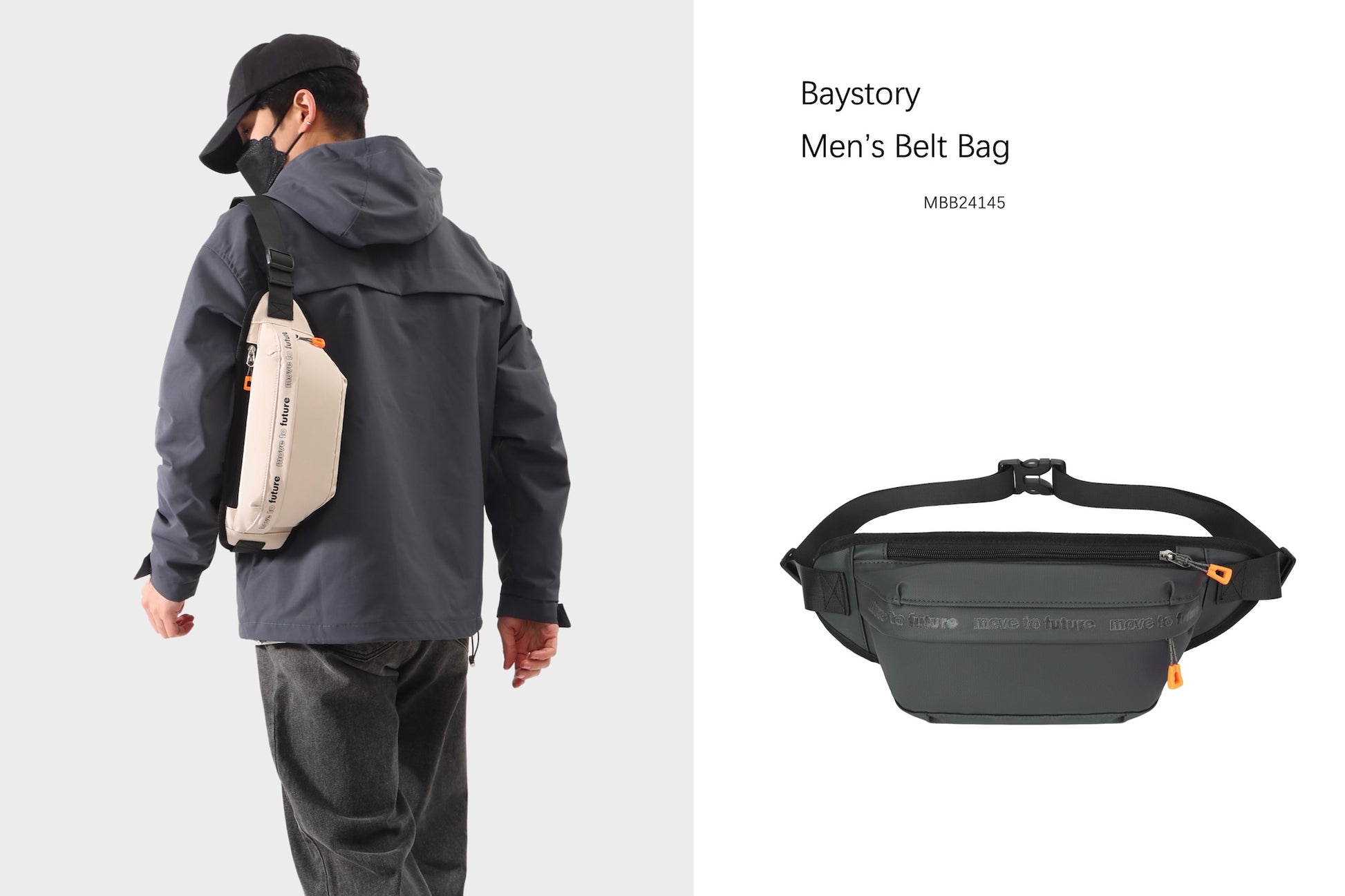 Men's Belt Bag MBB24145 - Baystory