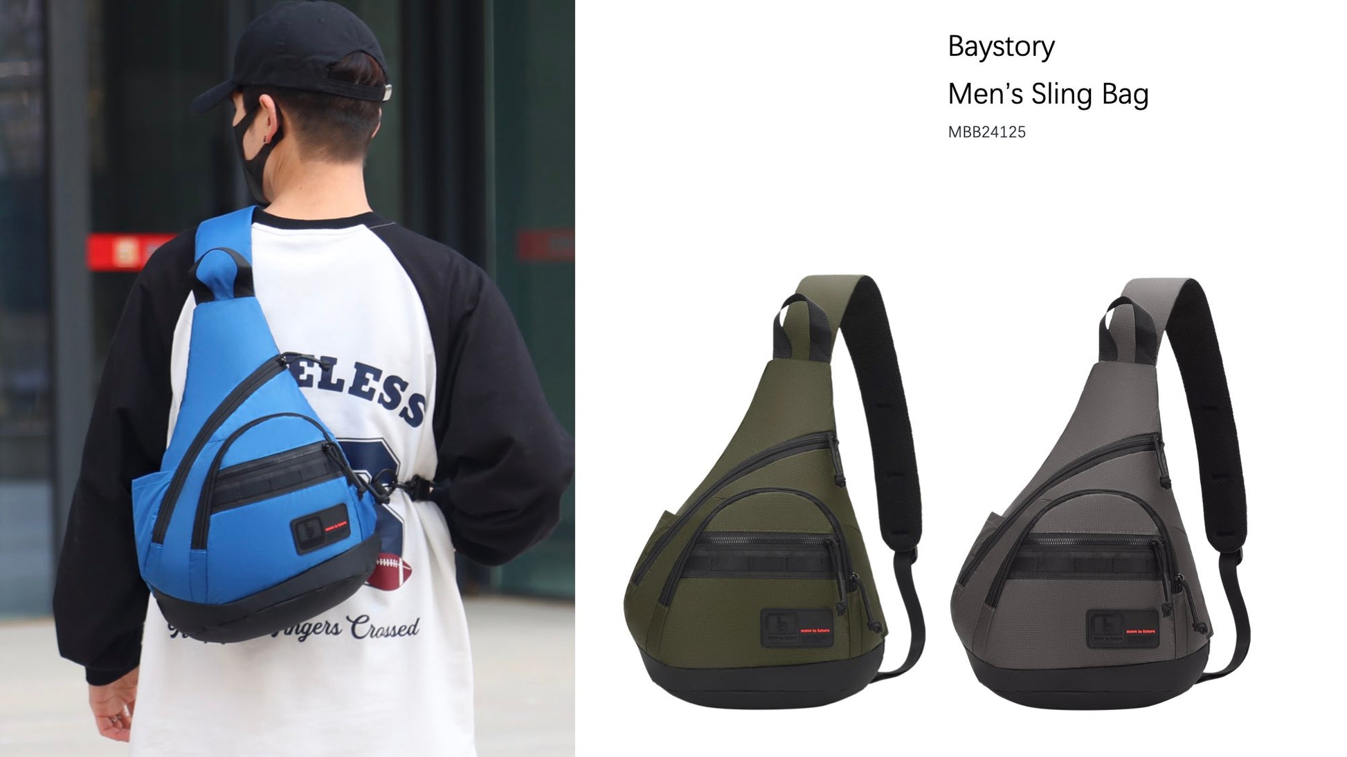 Baystory Men’s Sling Bag MBB24125 - Baystory