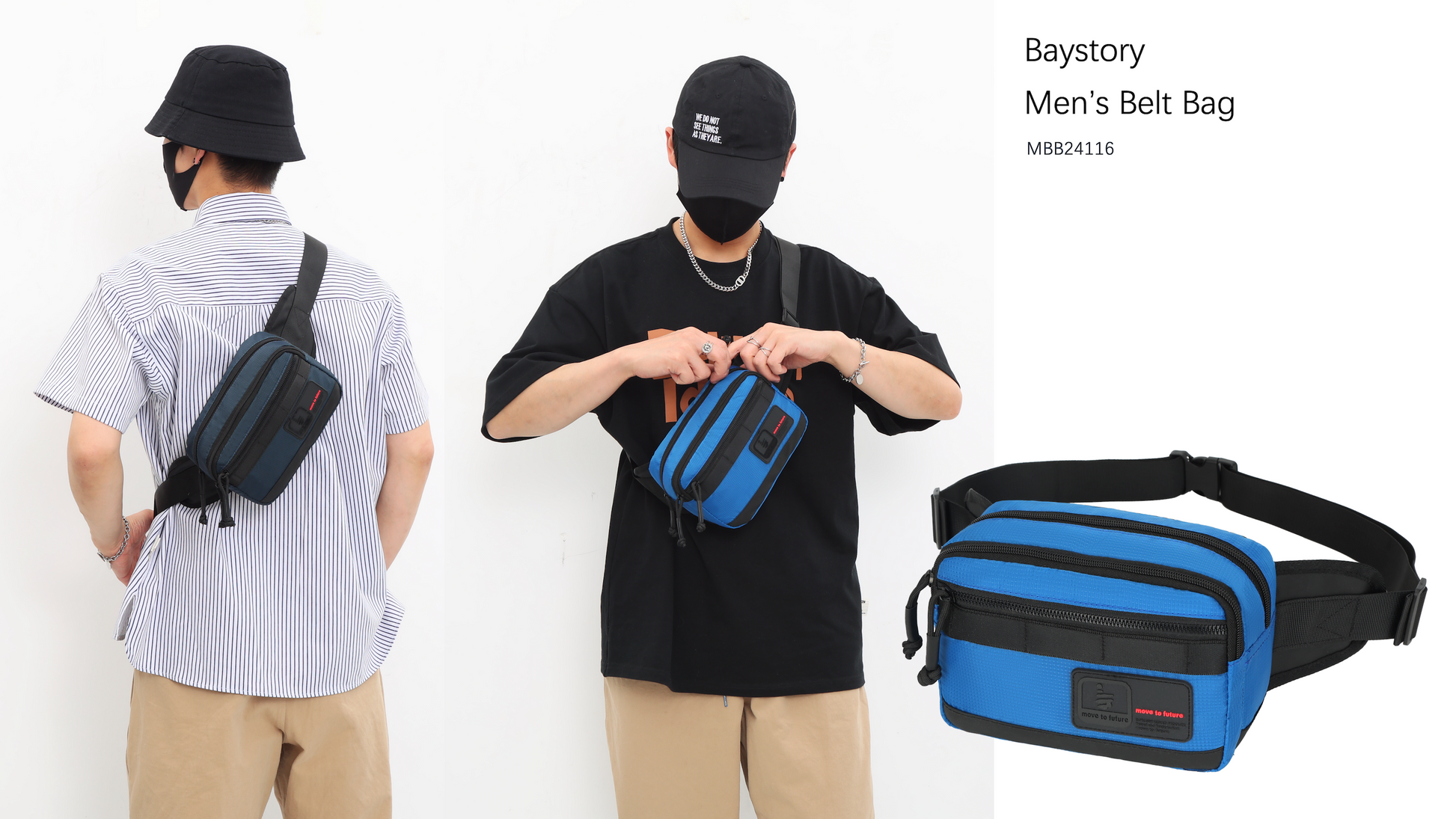 Baystory Men’s Belt Bag MBB24116 - Baystory